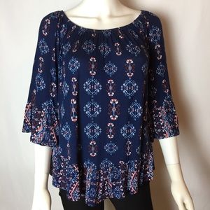 Style & Co. Size Small Ruffle Sleeve Top